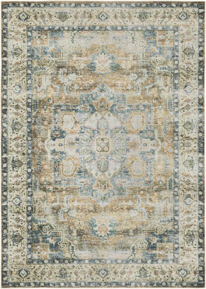 Oriental Weavers Charleston CHA02 Blue and  Gold