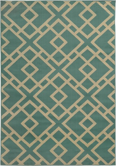 Oriental Weavers Ella 3685M Blue and  Light Grey