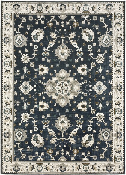 Oriental Weavers Ellington ELL08 Blue and  Beige