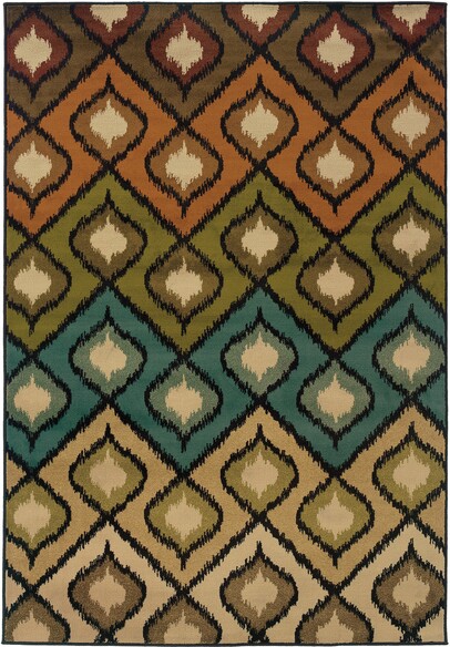 Oriental Weavers Emerson 3309A Beige and  Gold