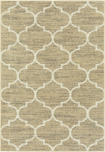 Oriental Weavers Evandale 9853A Tan and  Ivory