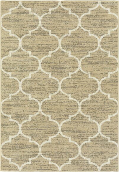 Oriental Weavers Evandale 9853A Tan and  Ivory