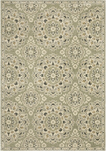 Oriental Weavers Florence 4334E Sage and  Ivory