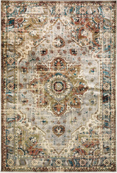 Oriental Weavers Juliette 205E3 Grey and  Rust