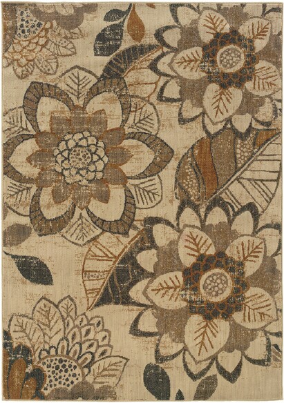 Oriental Weavers Kasbah 3953C Ivory and  Grey