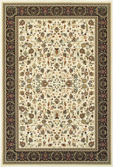 Oriental Weavers Kashan 108X1 Ivory and  Black