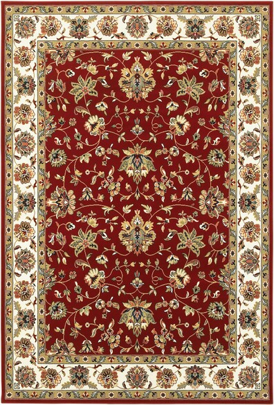 Oriental Weavers Kashan 4929R Red and  Ivory
