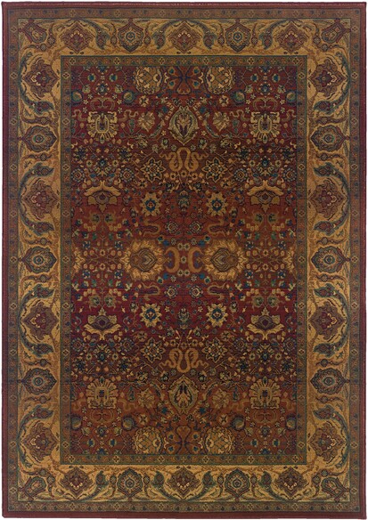 Oriental Weavers Kharma 332C4 Red and  Gold