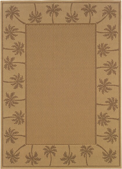 Oriental Weavers Lanai 606D7 Beige and  Tan
