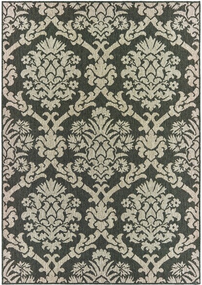 Oriental Weavers Latitude 8020K Grey and  Charcoal