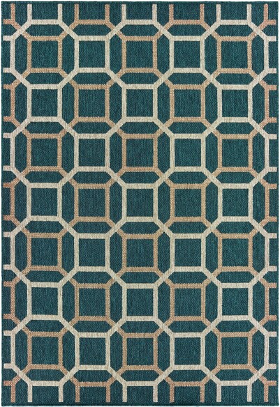 Oriental Weavers Latitude 806B3 Teal and  Grey