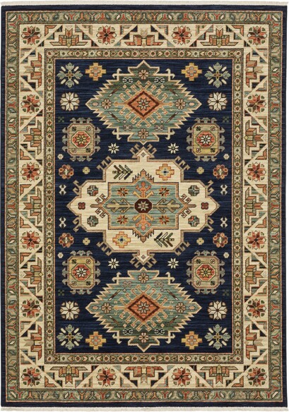 Oriental Weavers Lilihan 532B6 Navy and  Multi