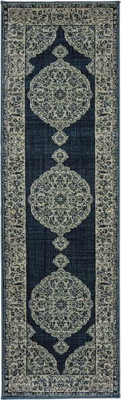 Oriental Weavers Linden 7937A Navy and  Grey