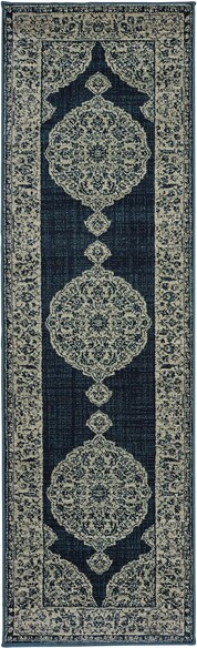 Oriental Weavers Linden 7937A Navy and  Grey