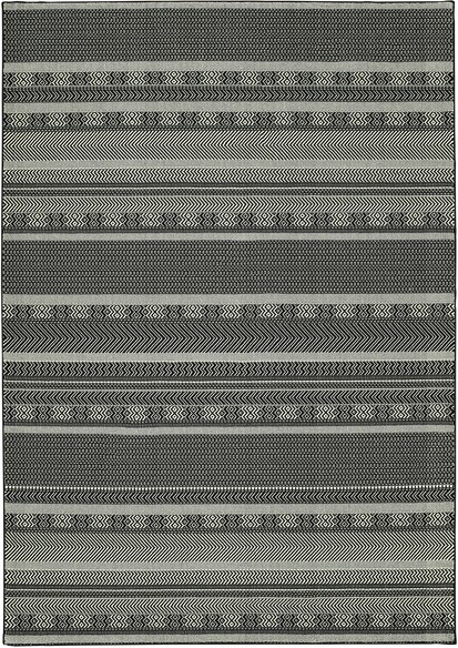 Oriental Weavers Luna 1802K Black and  Ivory