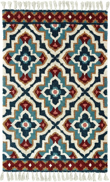 Oriental Weavers Madison 61401 Blue and  Ivory
