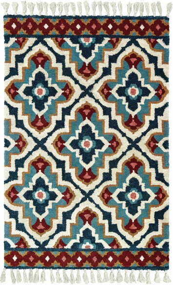 Oriental Weavers Madison 61401 Blue and  Ivory