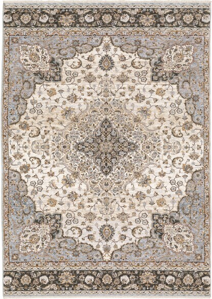 Oriental Weavers Maharaja 660J1 Ivory and  Blue