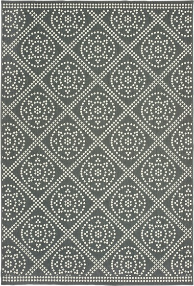 Oriental Weavers Marina 3969L Grey and  Ivory