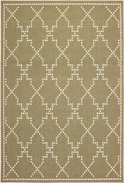 Oriental Weavers Marina 7765Y Tan and  Ivory