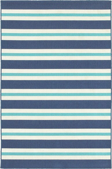 Oriental Weavers Meridian 5701B Blue and  Ivory
