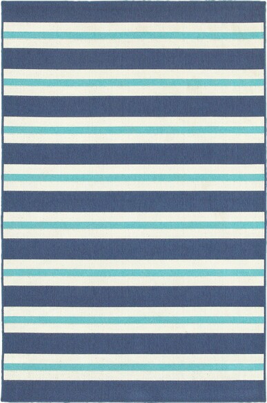 Oriental Weavers Meridian 5701B Blue and  Ivory