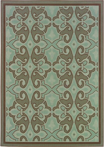 Oriental Weavers Montego 2335L Blue and  Brown
