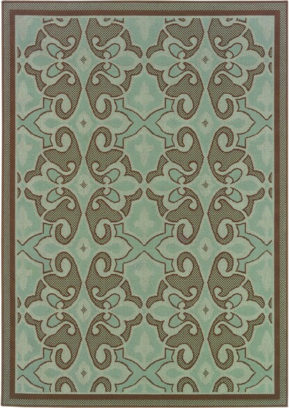 Oriental Weavers Montego 2335L Blue and  Brown