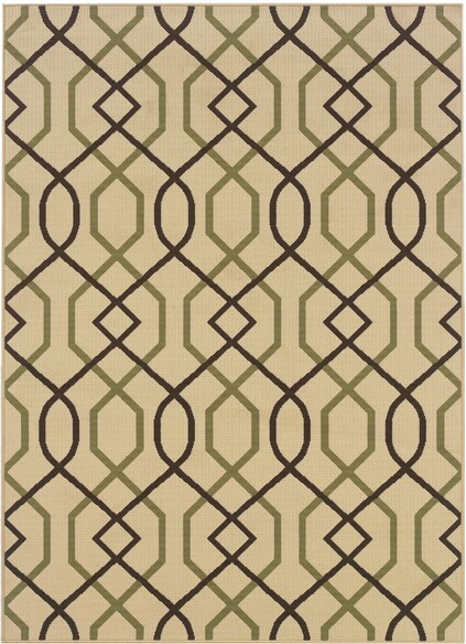 Oriental Weavers Montego 896J6 Ivory and  Brown