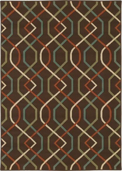 Oriental Weavers Montego 896N6 Brown and  Ivory