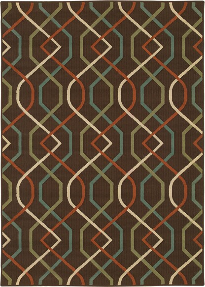 Oriental Weavers Montego 896N6 Brown and  Ivory