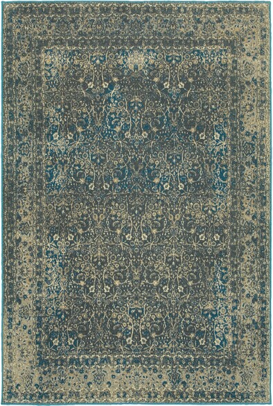 Oriental Weavers Pasha 1337B Navy and  Grey