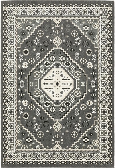 Oriental Weavers Raylan RAY02 Grey and  Ivory