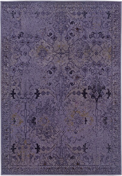 Oriental Weavers Revival 8023M Purple and  Grey