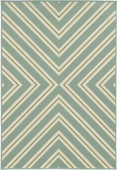 Oriental Weavers Riviera 4589A Blue and  Ivory