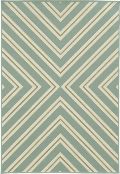 Oriental Weavers Riviera 4589A Blue and  Ivory
