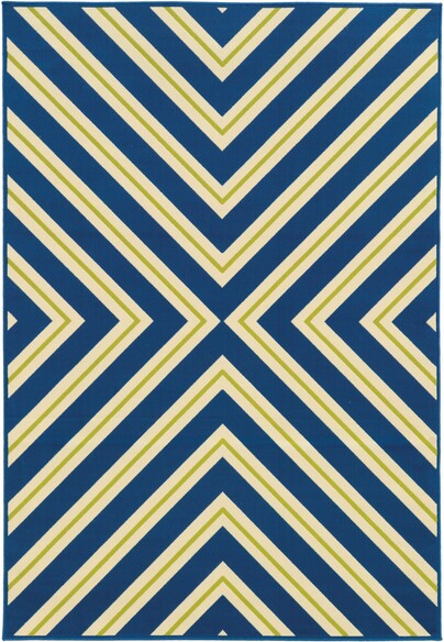 Oriental Weavers Riviera 4589L Blue and  Ivory