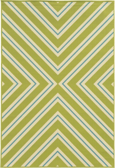 Oriental Weavers Riviera 4589M Green and  Ivory
