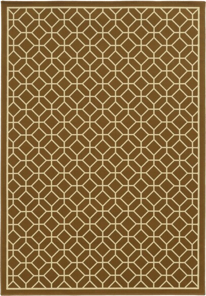 Oriental Weavers Riviera 4771L Brown and  Ivory
