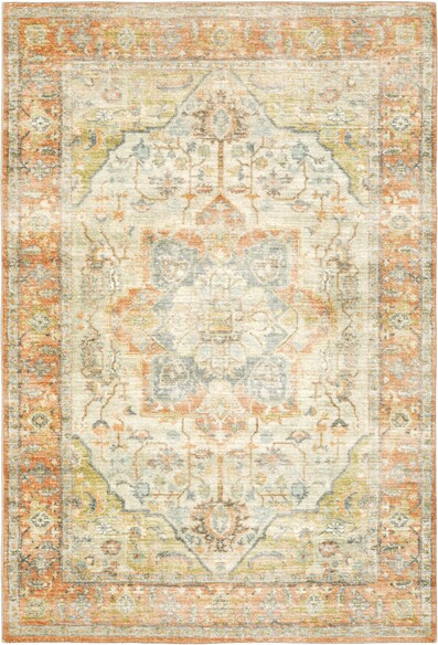 Oriental Weavers Savoy 28101 Orange and  Silver