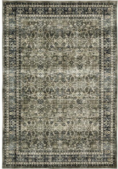 Oriental Weavers Sumter SUM06 Charcoal Grey and  Blue