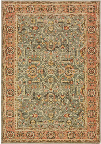 Oriental Weavers Toscana 9537B Blue and  Orange