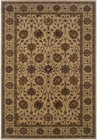 Oriental Weavers Tybee 733i Beige and Green