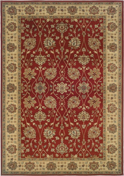 Oriental Weavers Tybee 733R6 Red and  Beige