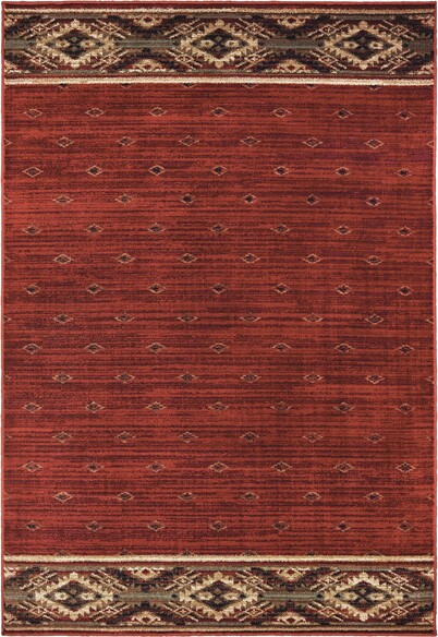 Oriental Weavers Woodlands 9652C Red and  Gold