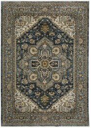 Oriental Weavers Aberdeen 1144Q Blue and  Taupe