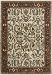 Oriental Weavers Aberdeen 144D1 Ivory and  Red