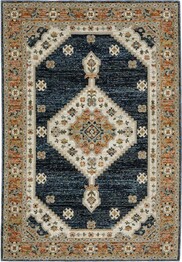 Oriental Weavers Andorra 2281E Blue and  Orange