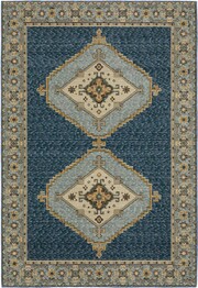 Oriental Weavers Andorra 2430A Blue and  Gold