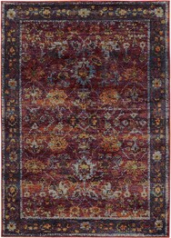 Oriental Weavers Andorra 7153A Red and  Purple